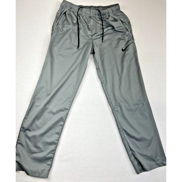 NIKE DRI-FIT MEN’S‎ SIZE LARGE GRAY ACTIVEWEAR LIGHTWEIGHT PANTS - Picture 1 of 6